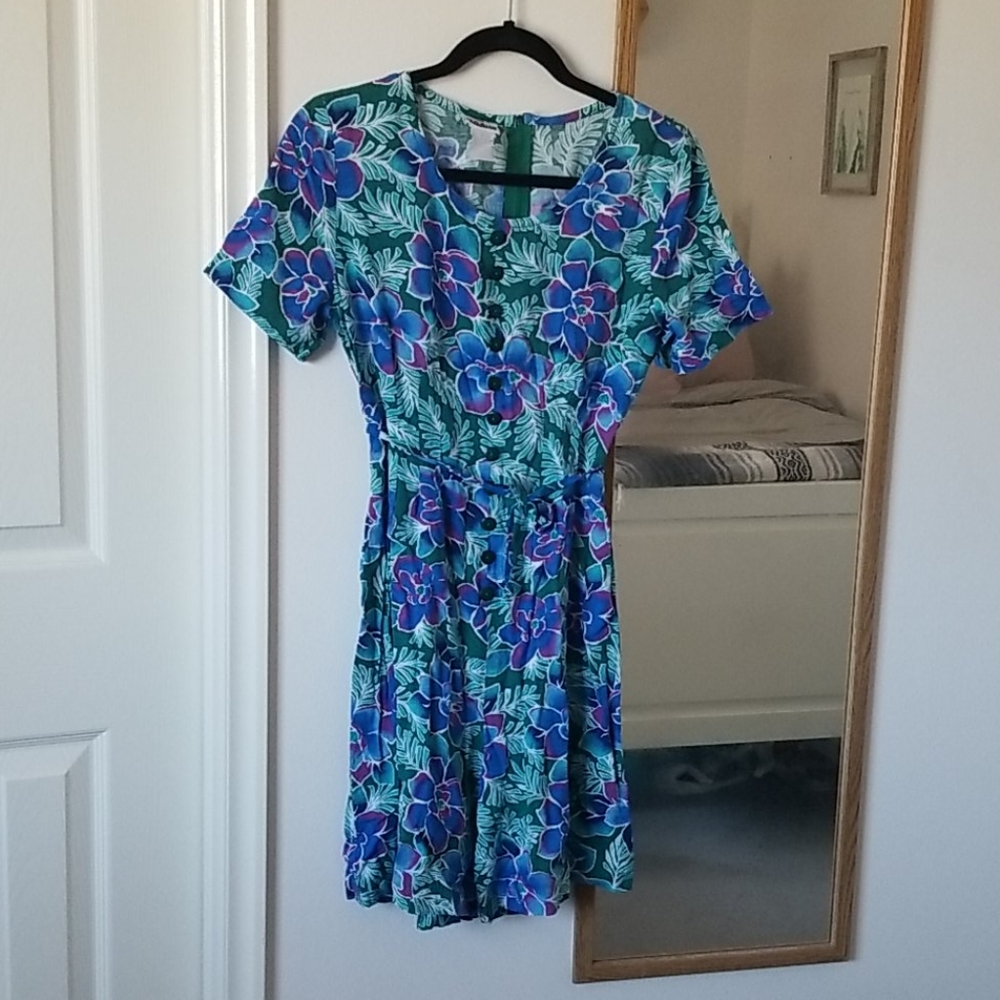 Vintage Floral Romper Jumpsuit